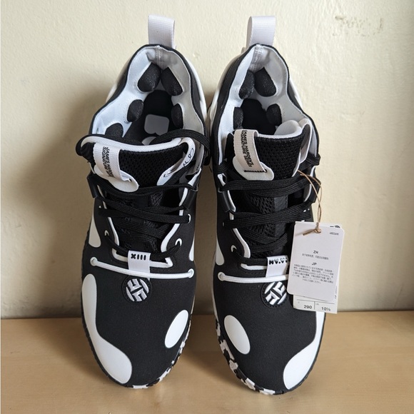 Adidas Harden Vol. 6 Black White Sneakers GV8704 Men's Size 11 James Harden - Picture 7 of 8